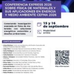 Invita UAdeC a Participar en la&nbsp;Conferencia Express 2026 sobre Física de Materiales y sus Aplicaciones en Energía y Medio Ambiente&nbsp;CEFMA 2026