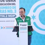 LLEGA MANOLO A PIEDRAS NEGRAS CON 155 MDP PARA DRENAJE Y TRATAMIENTO DE AGUA
